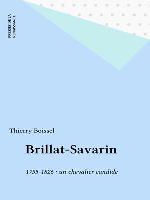 cover image of Brillat-Savarin